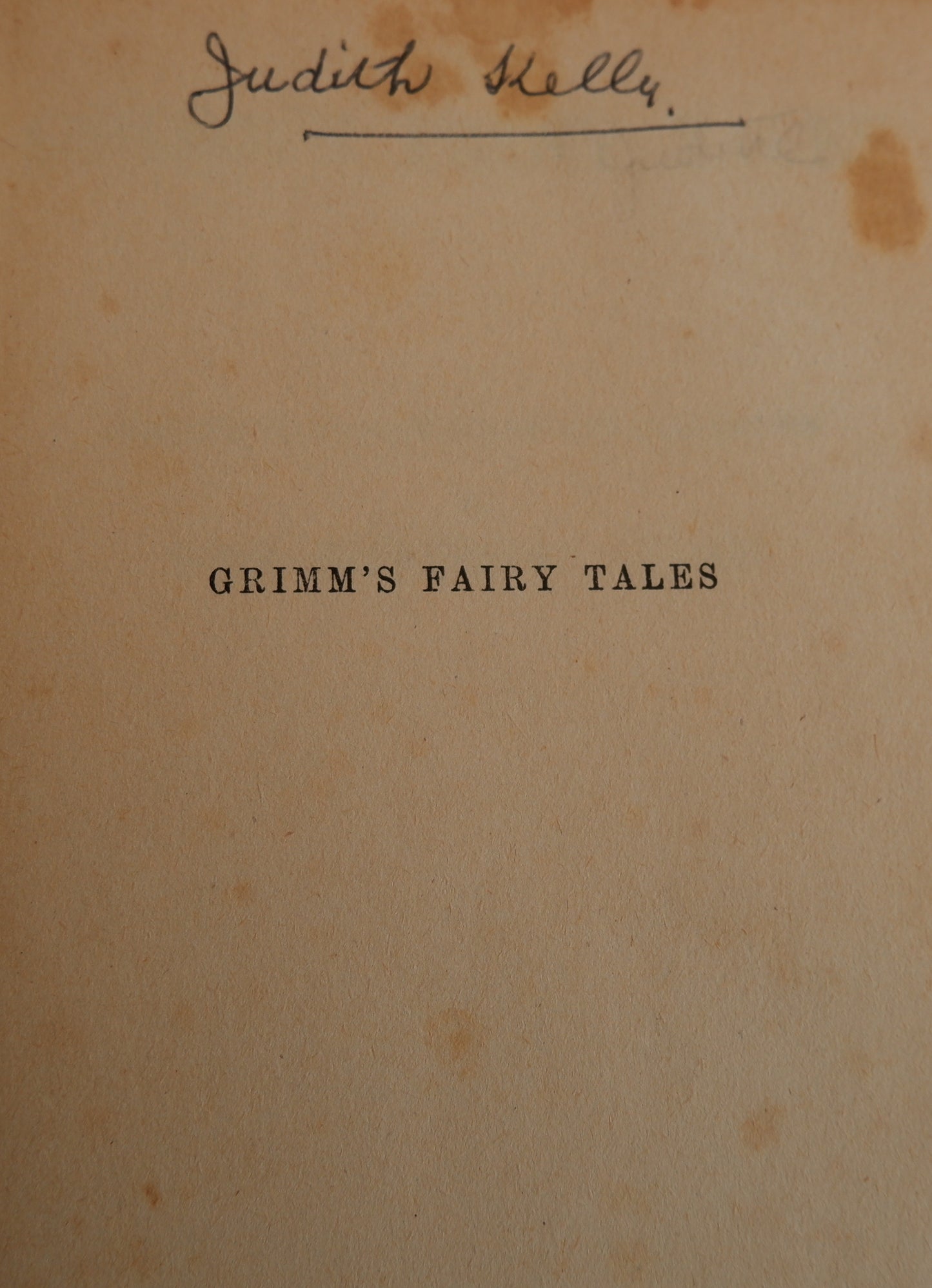 Grimm's Fairy Tales - Carefully chosen from the Collection by The Brothers Grimm