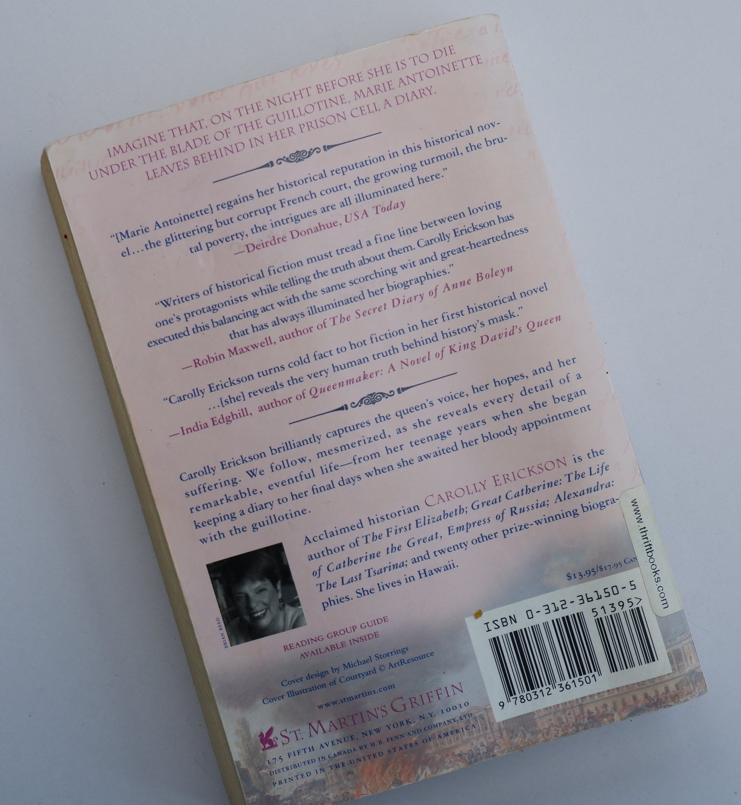 The Hidden Diary of Marie Antoinette: A Novel - Carolly Erickson